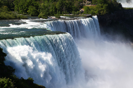 Landscape Niagara falls From American side , New York, USA