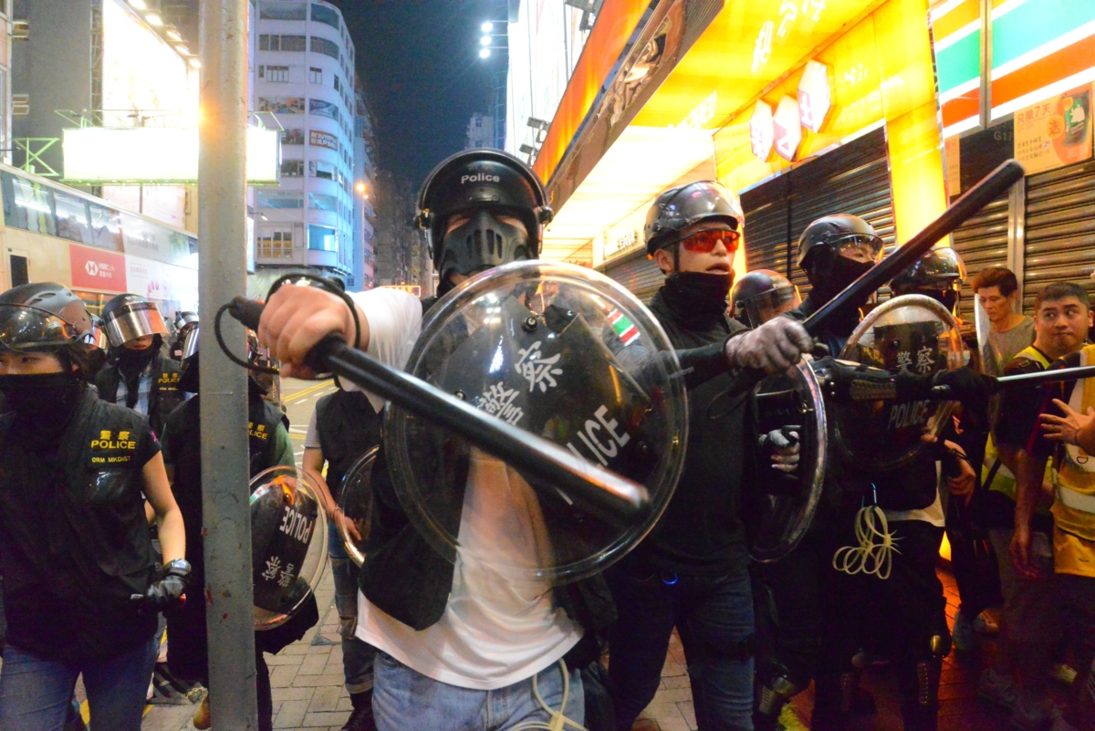 香港デモ_警察