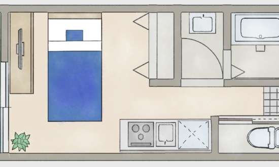 一人暮らし6畳ワンルームの「最低レイアウト」を、より広く変えるコツ