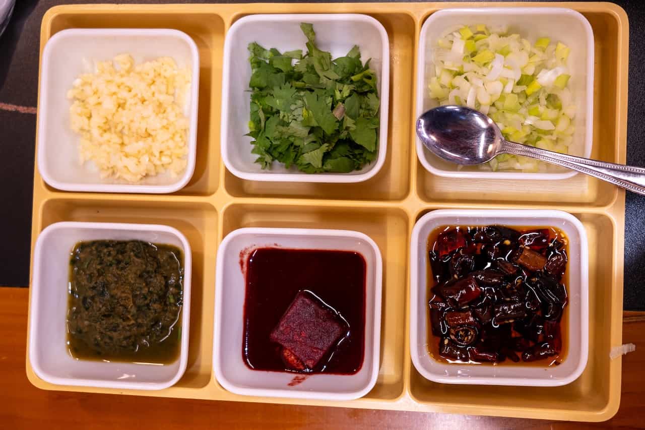 老北京銅鍋の調味料